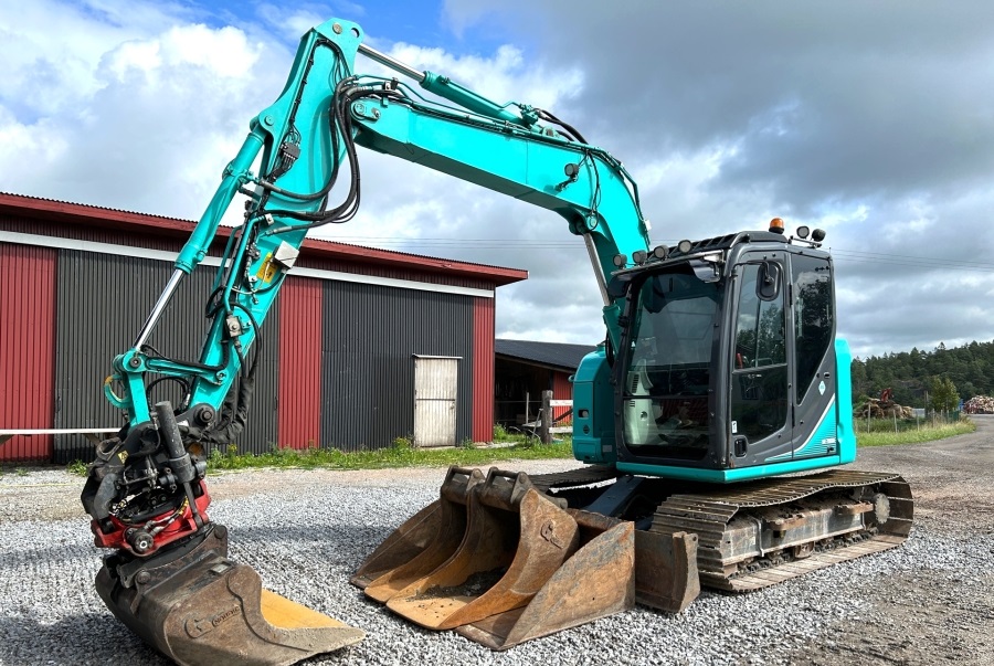 2016-Kobelco-SK-75SR-004 Mini-pelle Kobelco SK75SR-3E (2016) – 7,5T – Occasion – Image 1