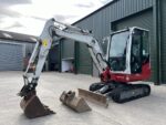 Takeuchi TB230 2020 – Mini Pelle 2,9T avec 2.049h, Moteur Yanmar 18,2 kW – Image 2